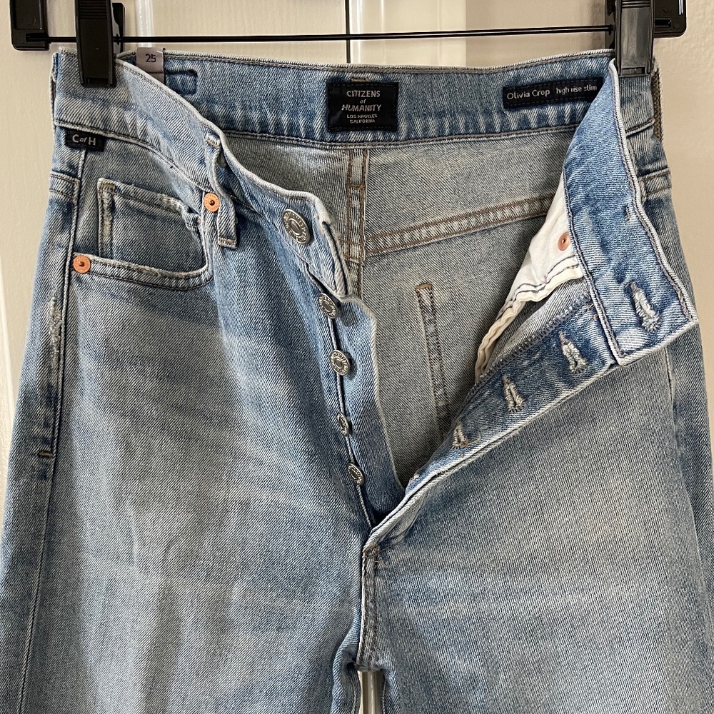 Citizens of Humanity Olivia Crop High Rise Slim Jeans
